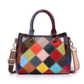 Colorful Random Patchwork Argyle Contrast Color Bag YF-628